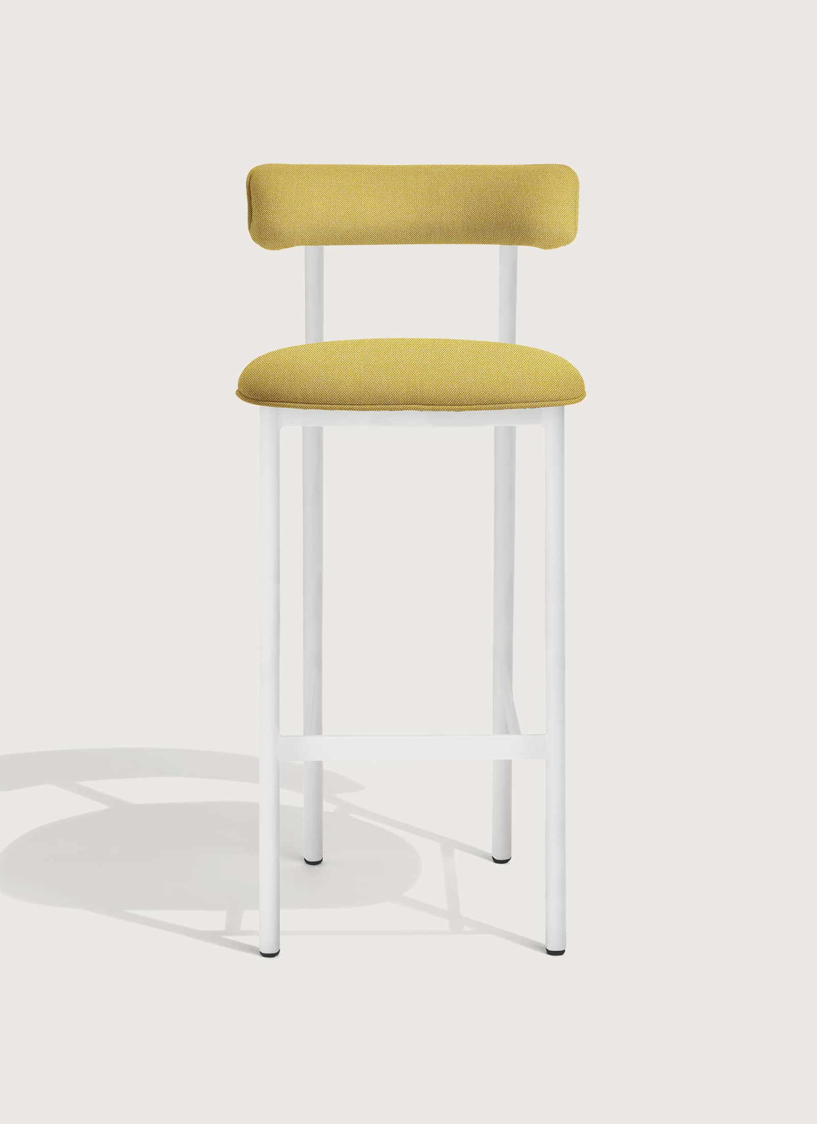 FONT bar stool yellow textile Kvadrat Hallingdal 65 407