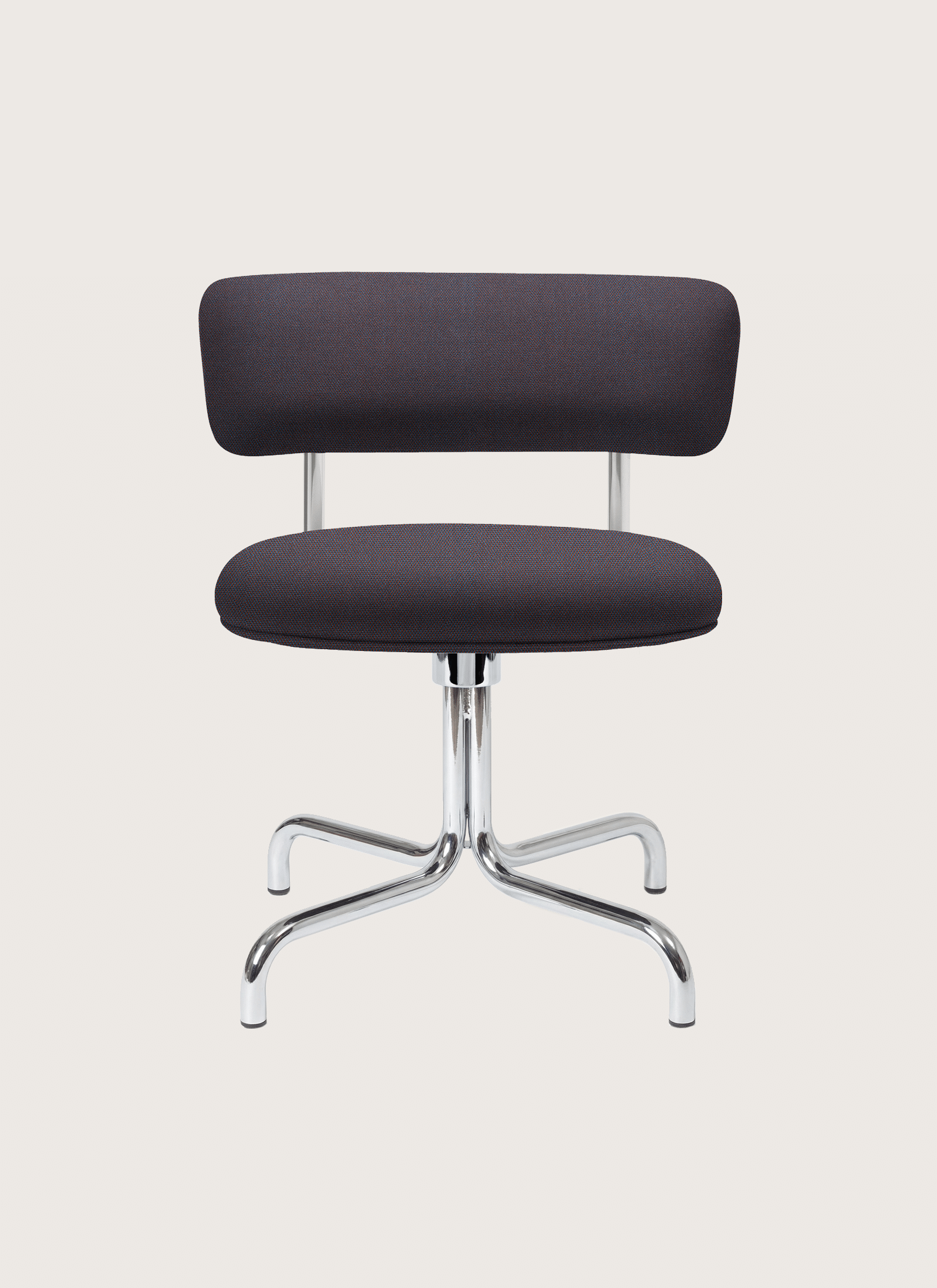 Font Swivel chair mirror polished steel